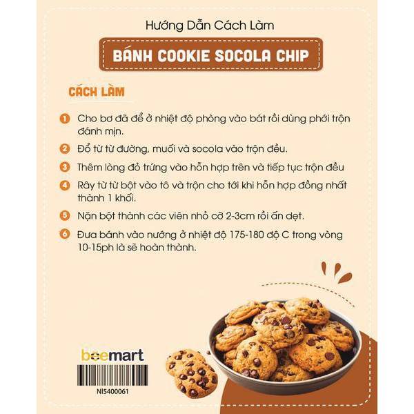 Combo Làm Bánh Cookie Socola Chip