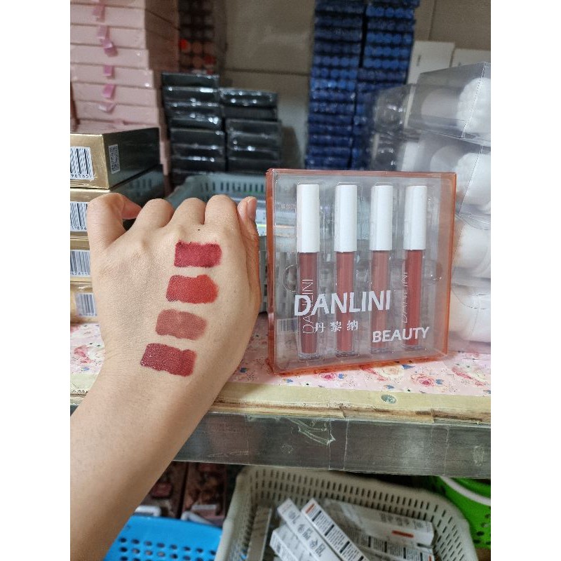 Set Son 4 Cây DANLINI -Set Son Kem Lì Phiên Bản Mới Nhất  - Son Trung Hàng Nội Địa Hottrend | BigBuy360 - bigbuy360.vn