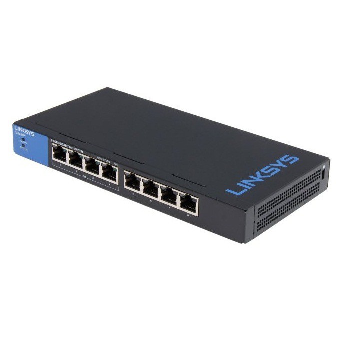 Bộ chia mạng LINKSYS LGS108P 8-PORT BUSINESS DESKTOP GIGABIT POE+ SWITCH