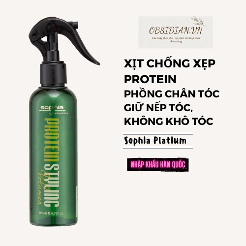 [ Phồng chân tóc ] xịt dưỡng giữ nếp tóc collagen  - Làm phồng tạo kiểu tóc - Chống Xẹp SophiaPlatimum - Hàng Hàn Quốc