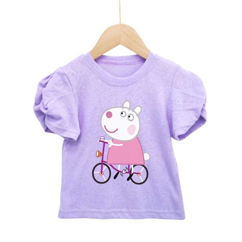 Áo Thun Cotton Thoáng Khí In Hoạt Hình Ngựa Pony Đáng Yêu Thời Trang Dành Cho Bé Gái