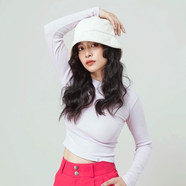 GingerBear - Áo Croptop Tay Dài - Macarons Croptop ( Có Ảnh Chụp Tại Cửa Hàng )