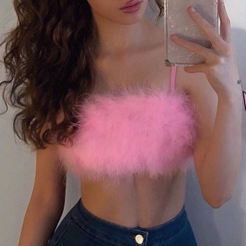 Áo croptop hai dây màu sắc thời trang phong cách quyến rũ cho nữ