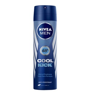 Xịt ngăn mùi nam mát lạnh Nivea Men Cool Kick 48h anti-perspirant spray 150ml (Thái Lan)