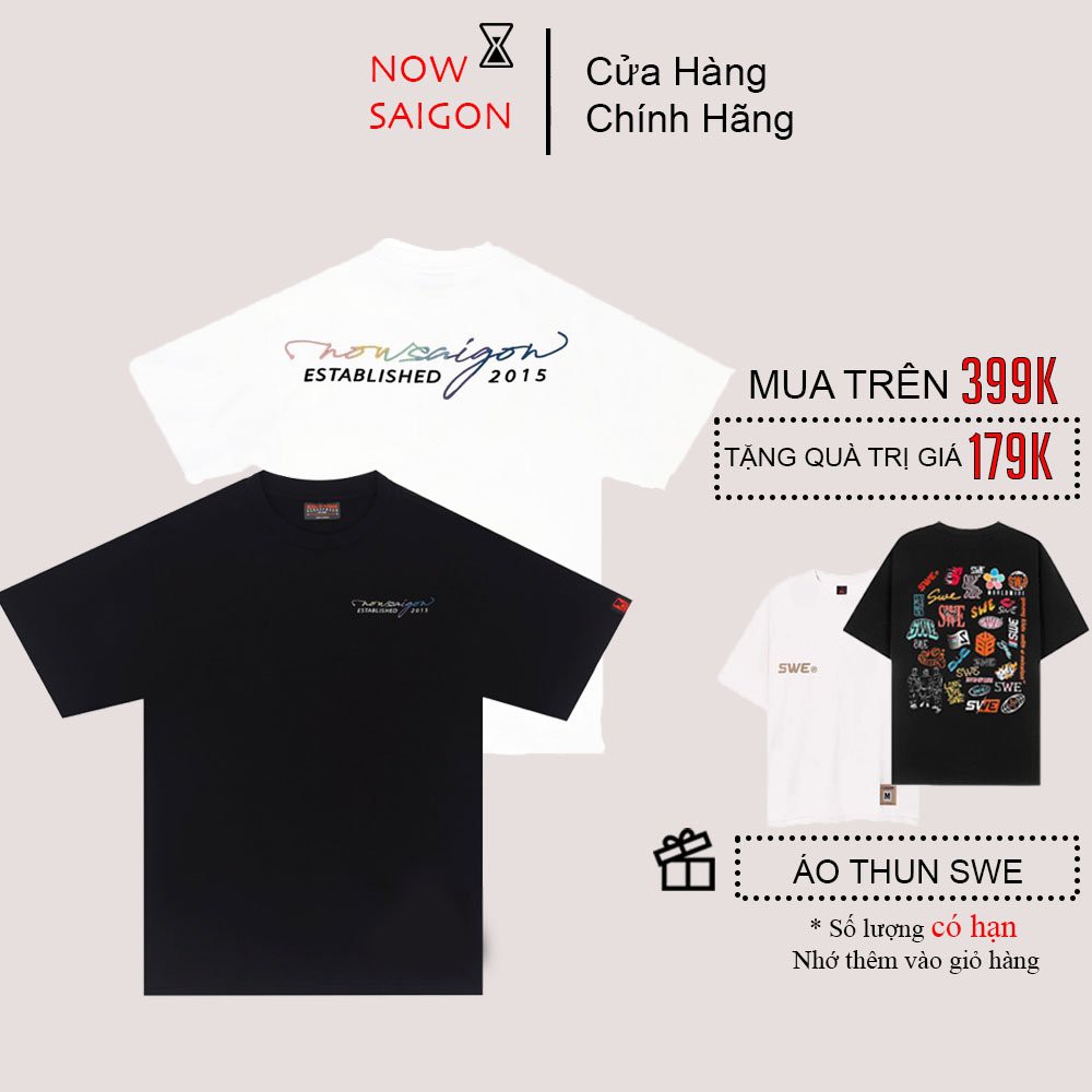 [Full Tag Hãng] Áo thun Nowsaigon Multicolor tee local brand chính hãng full tag logo unisex ulzzang nam nữ oversize | BigBuy360 - bigbuy360.vn