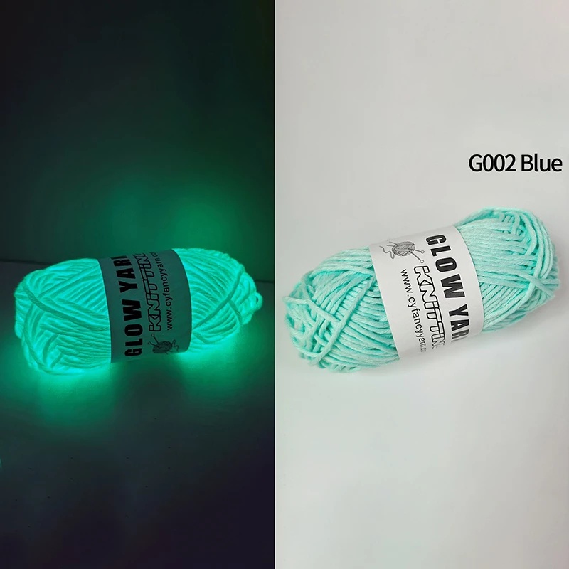 Cuộn Len Đan Sợi Polyester Dày Dặn Màu Dạ Quang