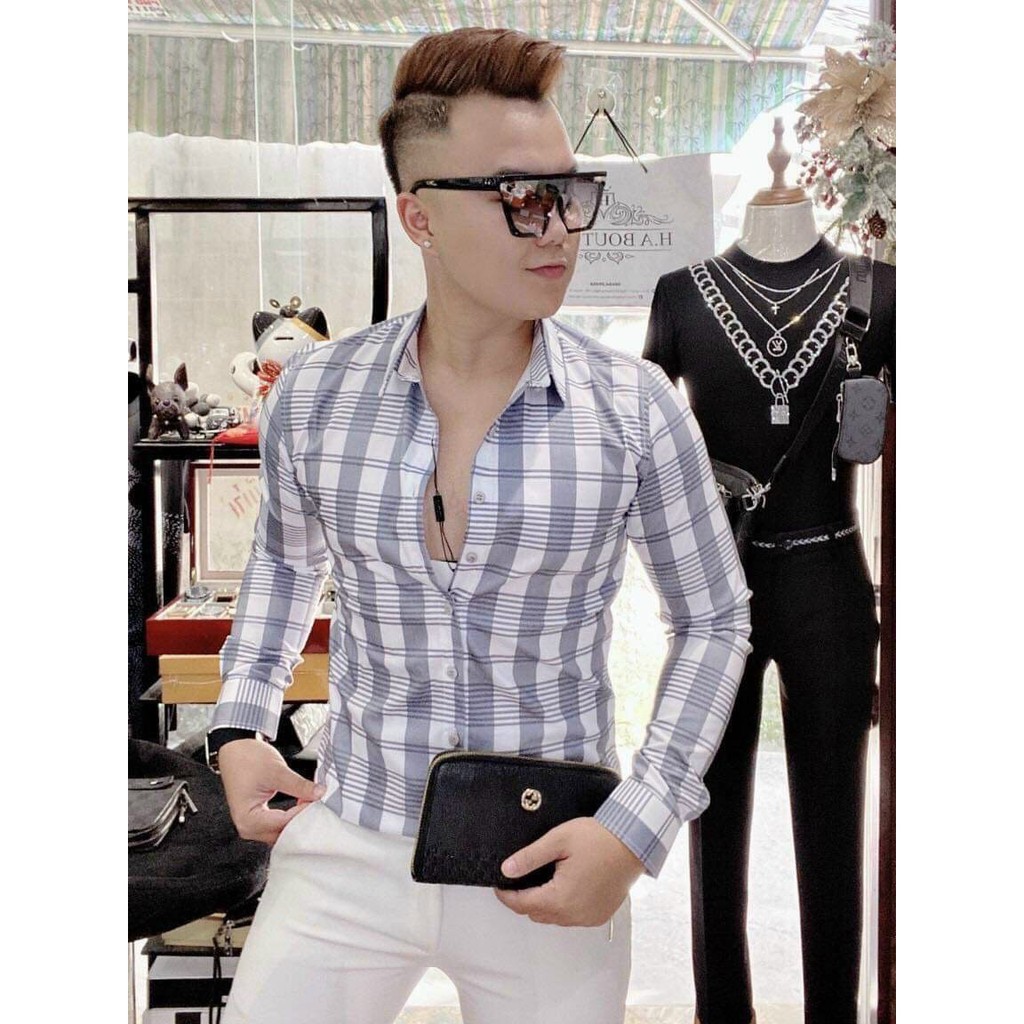 [Mã FAMAYMA2 giảm 10K đơn 50K] Áo sơ mi nam kẻ sọc cao cấp phong cách chất lừ tn88 | BigBuy360 - bigbuy360.vn