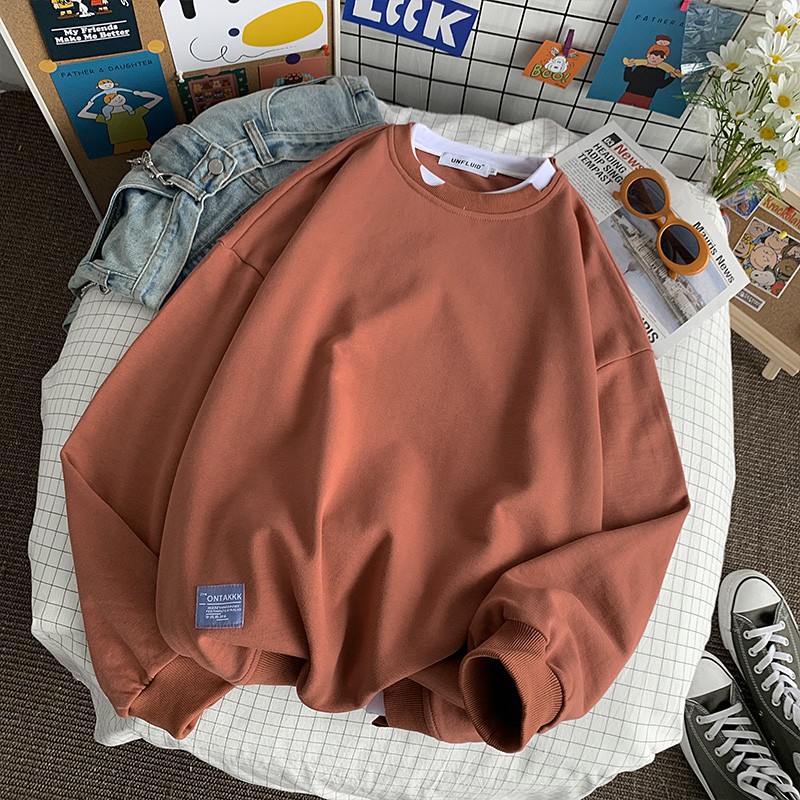 Áo sweater layer Unisex đặc biệt chất liệu nỉ bông mềm mịn