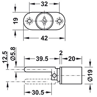 Khóa ba ngăn HAFELE 234.99.240 chính hãng