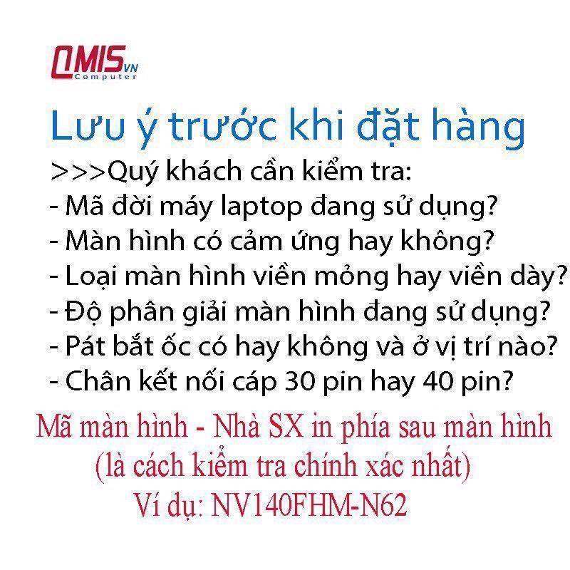 Màn hình laptop 15.6 inch slim 30 pin, HP 15-ay000tu 15-ay058tu 15-ay071tu 15-ay072tu 15-Ay131tu 15-Ay538tu 15-ay526tu