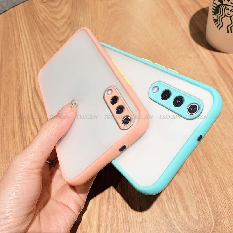 Ốp điện thoại trong suốt mờ chống sốc bảo vệ camera cho Xiaomi Mi A3 9 Lite Mi CC9 CC9mt CC9e