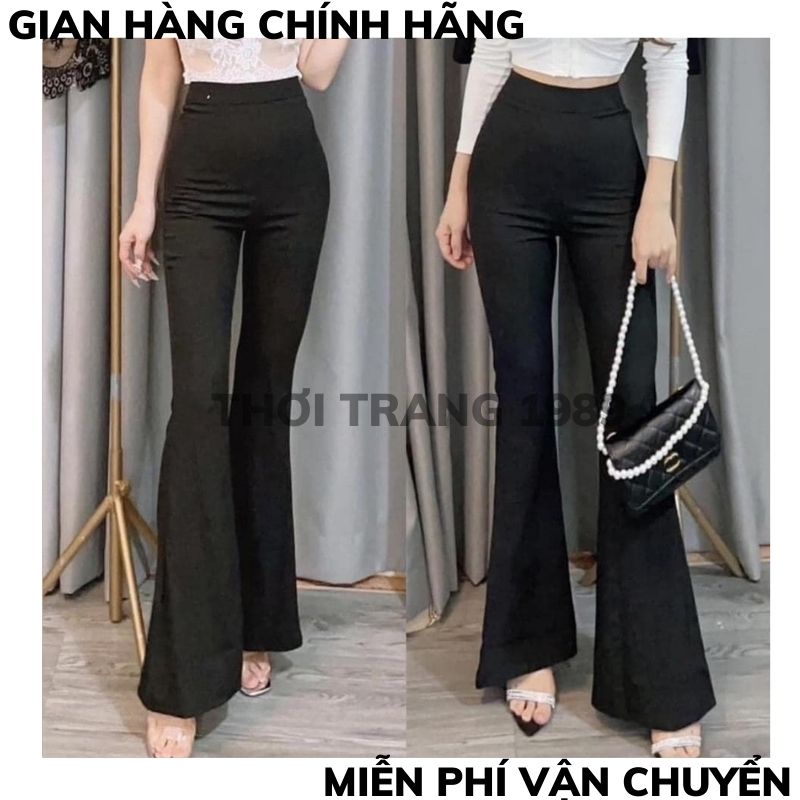 Quần Tây Ống Loe [FREE SHIP] Quần Tây Công Sở ống Vẩy_ Lưng Cao Hàng loại 1 bền đẹp THỜI TRANG 1989