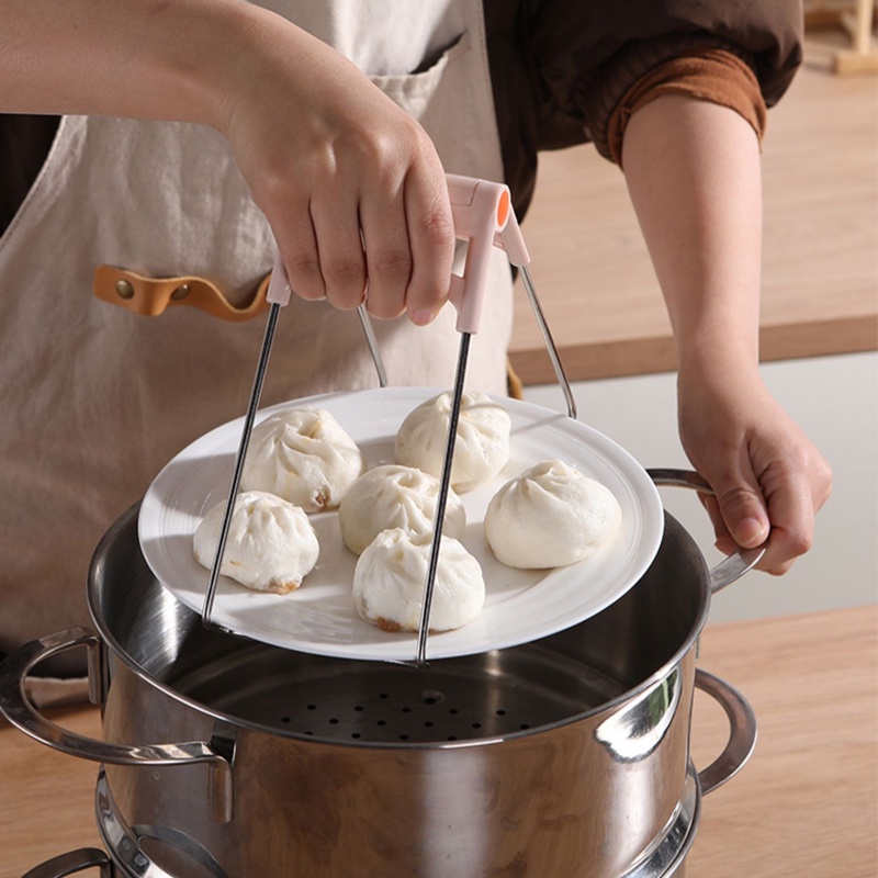 Kẹp Gắp Chén Dĩa Đa Năng Bằng Thép Không Gỉ