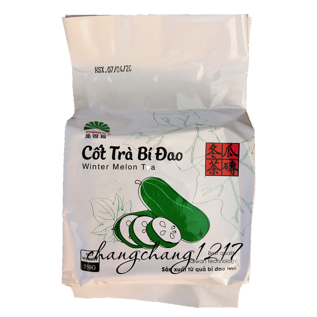 [Mã 155FMCGSALE giảm 7% đơn 500K] Cốt Trà Bí Đao Wonderful Gói 550g