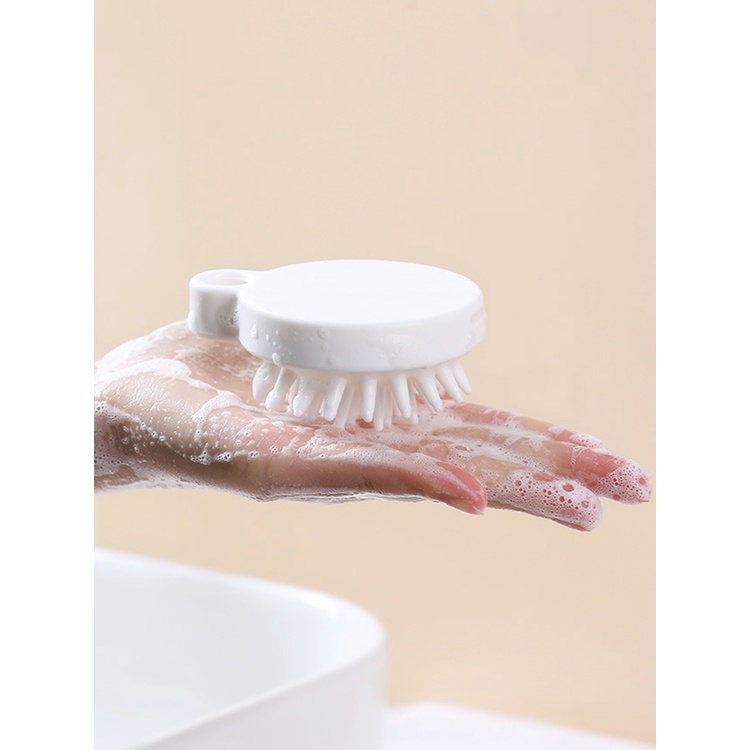 [Hàng mới về] Bàn chải gội mát xa da đầu silicon mềm bảo vệ tóc và giúp thư giãn da đầu