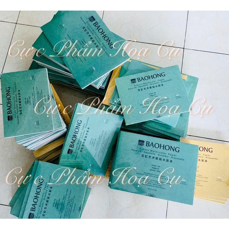 |CHÍNH HÃNG| SỔ BAOHONG ARTIST HẠNG HOẠ SỸ VẼ MÀ NƯỚC GÁY KEO CÁC SIZE