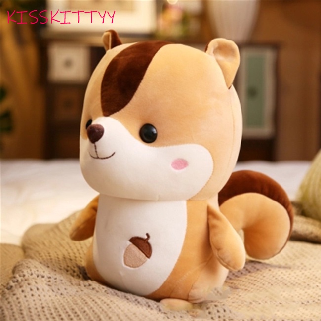 Thú Nhồi Bông Đồ Chơi Hình Con Sóc Đáng Yêu