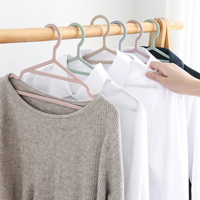 Set 10 Móc Phơi Quần Áo Chống Trượt Có Rãnh Tiện Dụng