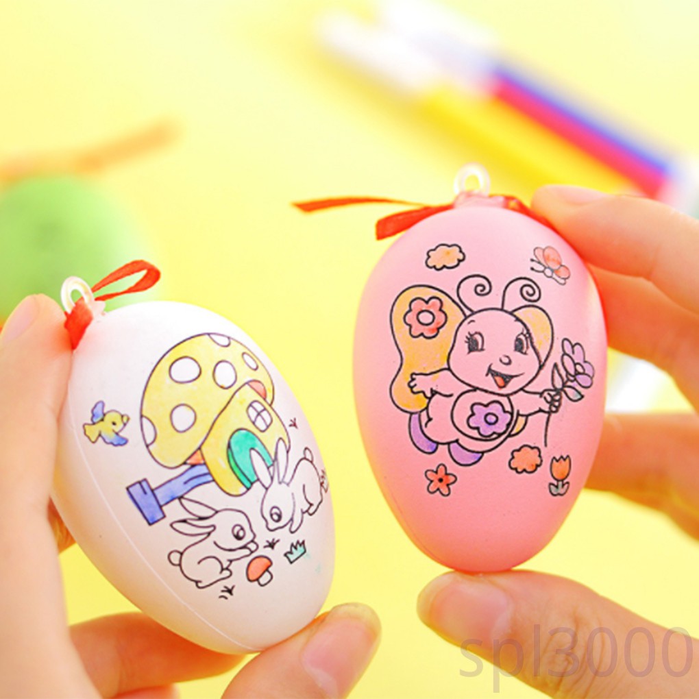 Trứng Nhựa Đồ Chơi Kèm 4 Bút Vẽ