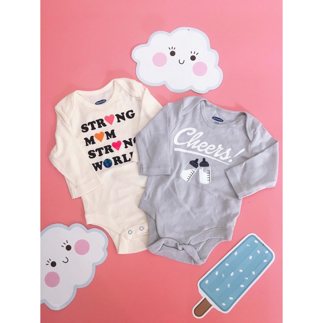 Set 3 Body O-l-d N-a-v-y xuất xịn cho bé trai bé gái size 0-24m