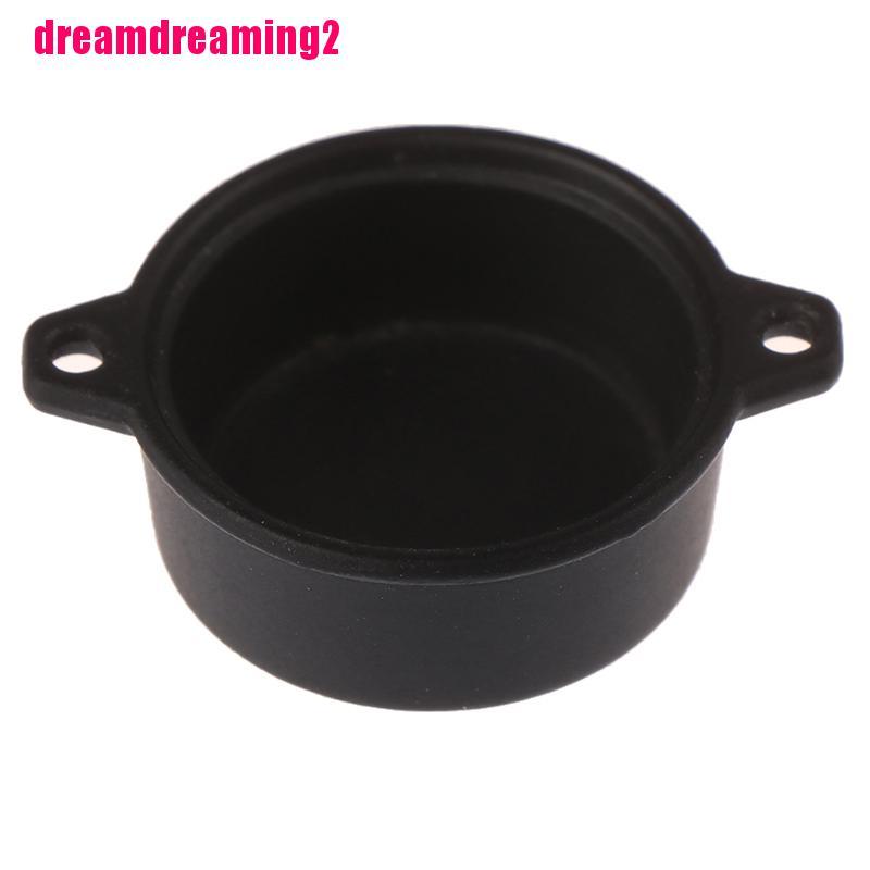 Mô Hình Chậu Cây Mini Màu Đen Tỉ Lệ 1: 12 Dùng Trang Trí Nhà Búp Bê