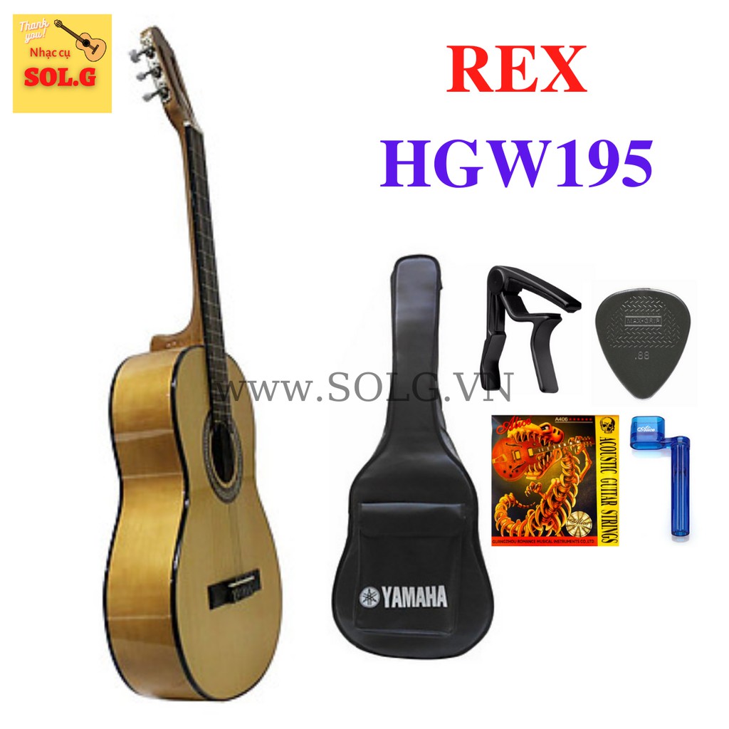 Guitar Classic REX HGW195 Giá Tốt - Âm Hay - Nhập Khẩu Singapo - Phân Phối Sol.G