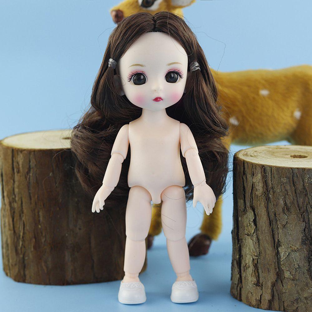 Búp Bê 16cm Mắt Dài 3D Tỉ Lệ 1 / 12