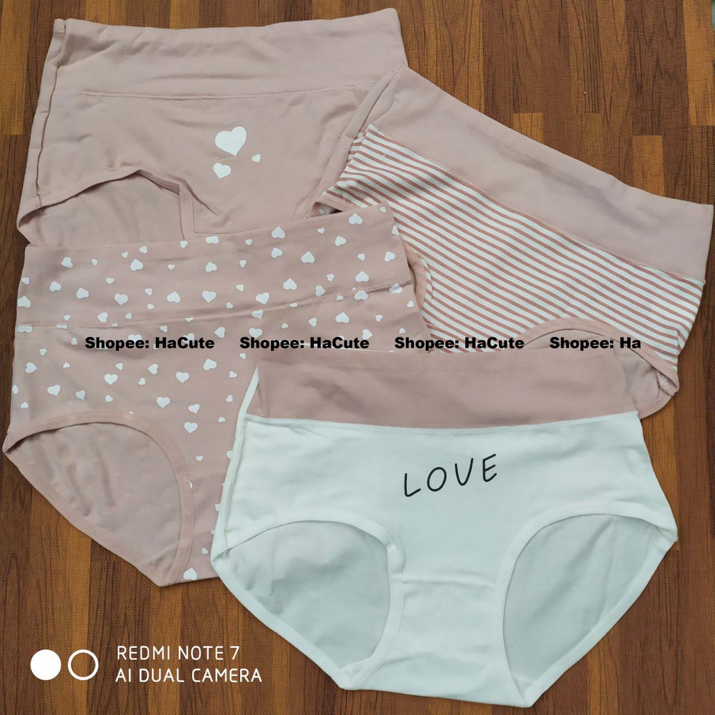 Quần lót gen bụng cạp cao thoáng mát, quần lót cotton họa tiết dễ thương | BigBuy360 - bigbuy360.vn