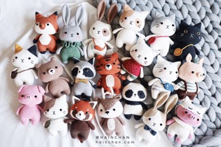 21 Mẫu thú len Handmade chân ngắn