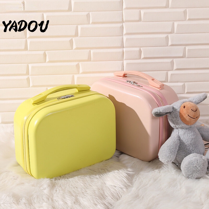 Túi YADOU đựng mỹ phẩm xách tay màu sắc đơn giản gọn nhẹ thích hợp mang đi du lịch