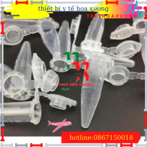 [ Combo 10 ] Ống Lưu Huyết Thanh - Ống Đựng Huyết Thanh - Ống Ly Tâm EPPENDORF 1,5ml Nắp Bật