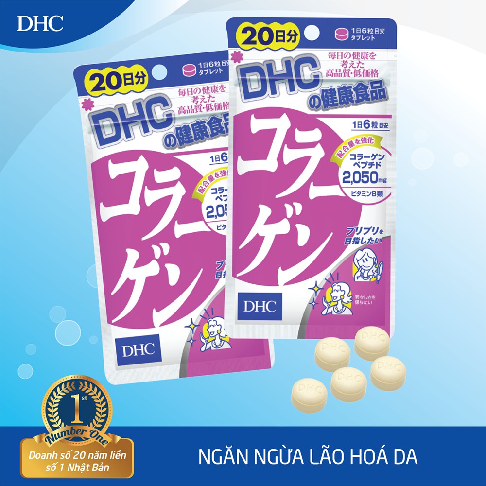 Viên uống chống lão hóa - đẹp da DHC Collagen Nhật Bản 20 Ngày (120v/gói) | Thế Giới Skin Care