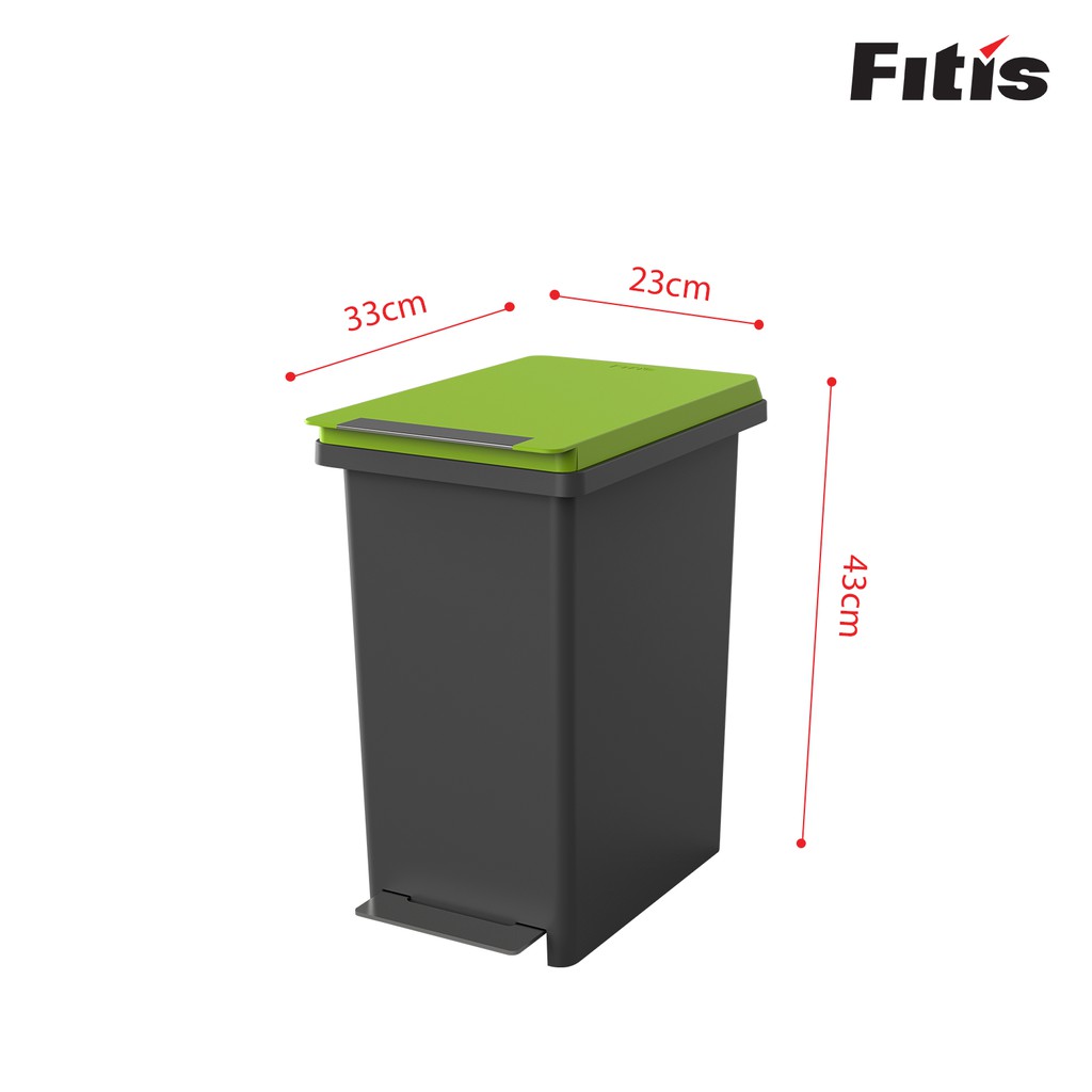 Thùng rác Fitis nhựa - Dòng Compact - PPS1 (10L)