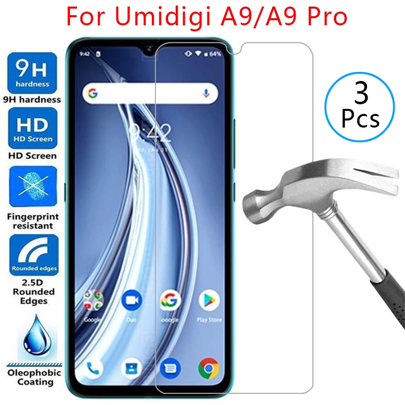 Ốp Điện Thoại Mặt Kính Cường Lực Bảo Vệ 360 Độ Cho Umidigi A9 Pro Umi Digi a 9 9a A9pro