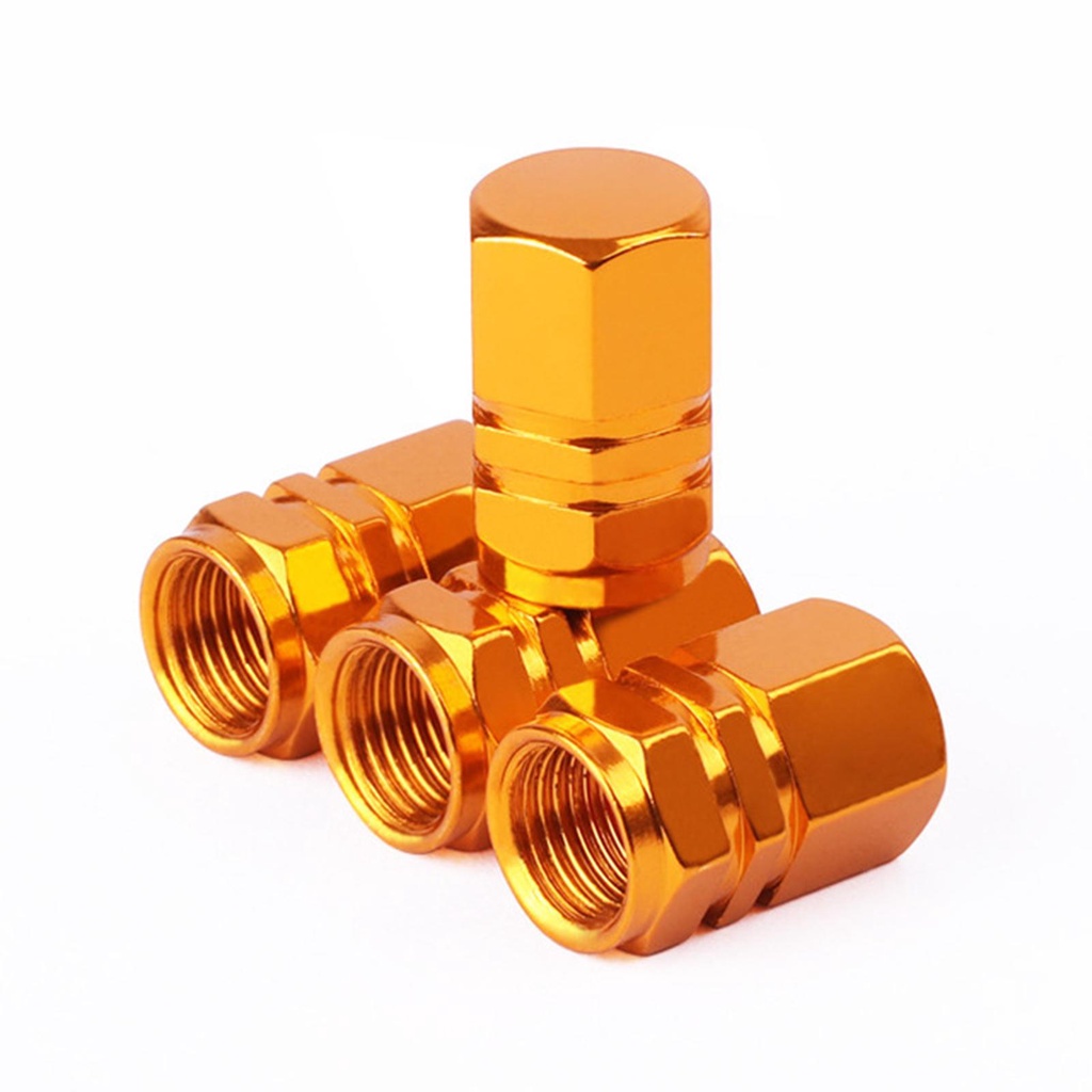 Nắp Van Bánh Xe Hơi/Xe Máy Điện E3W2 Thiết Kế Hình Lục Giác Nhiều Màu Sắc