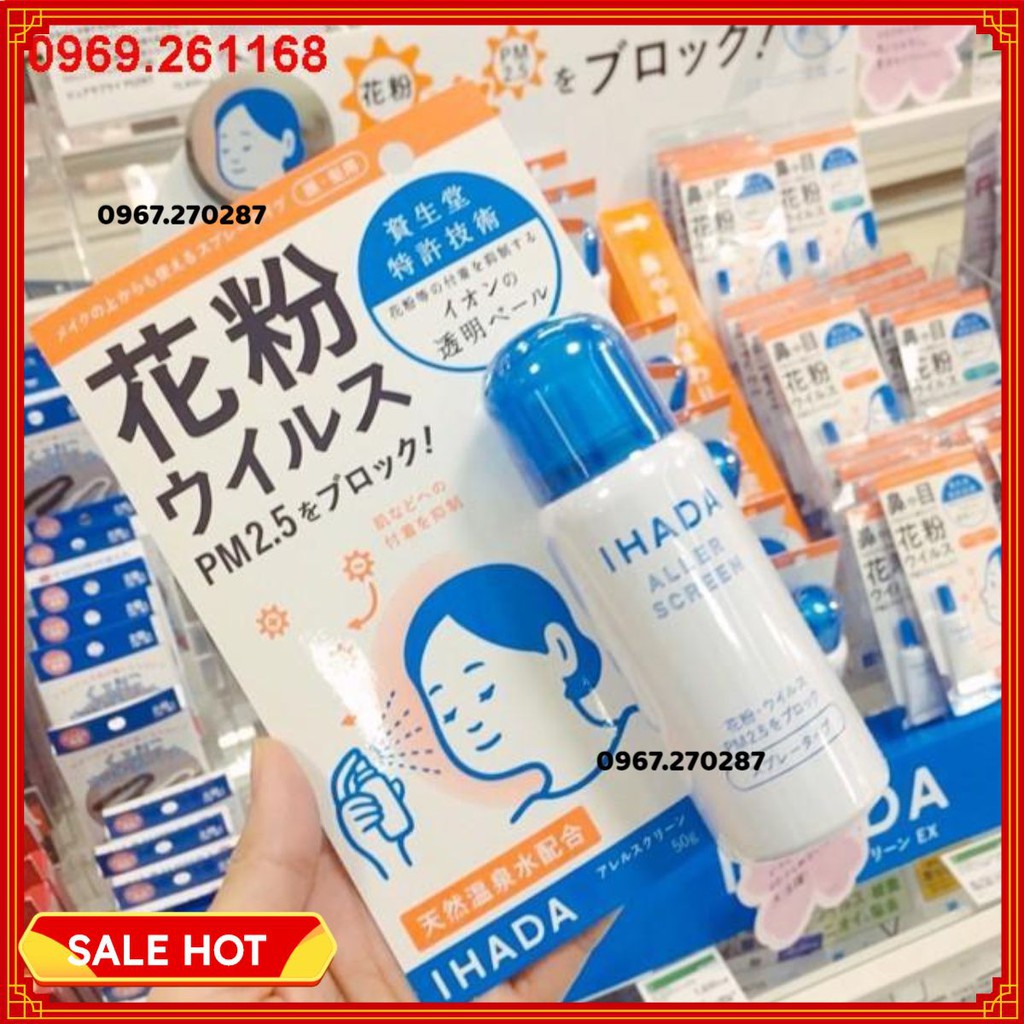 [Giá tốt] Xịt Ihada Shiseido khử khuẩn và bụi mịn Nhật Bản - Chính hãng