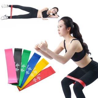 Bộ 5 dây mini band dây đàn hồi kháng lực tập chân mông, dây band tập gym -giadungthongminhhn84