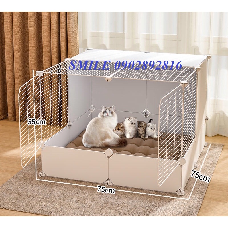 [MẪU MỚI] BÁN THEO BỘ CHUỒNG, LỒNG CHO THÚ CƯNG 4 Ô CHÓ MÈO THÚ CƯNG NHIỀU MÀU, SIÊU RỘNG THOẢI MÁI