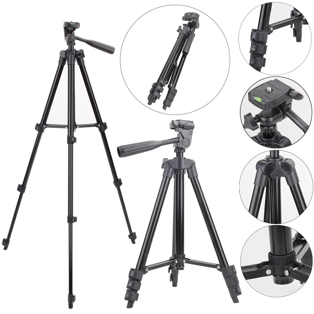 Gậy chụp ảnh 3 chân TRIPOD CAO CẤP, giá đỡ HSON quay phim, chụp ảnh, livestream tự sướng M3110 - M3120