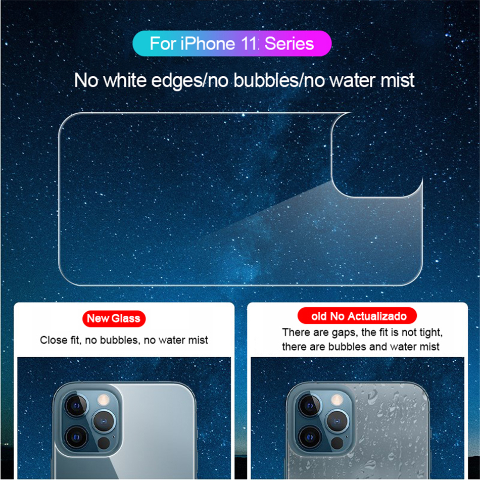 Kính Cường Lực Bảo Vệ Mặt Sau Cho Iphone 11 / 11pro / 11pro Max 2.5d