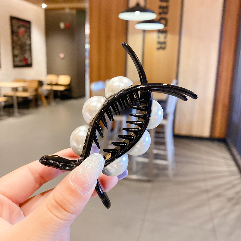 Kẹp Tóc Đính Ngọc Trai Xinh Xắn Theo Phong Cách Retro Hàn Quốc