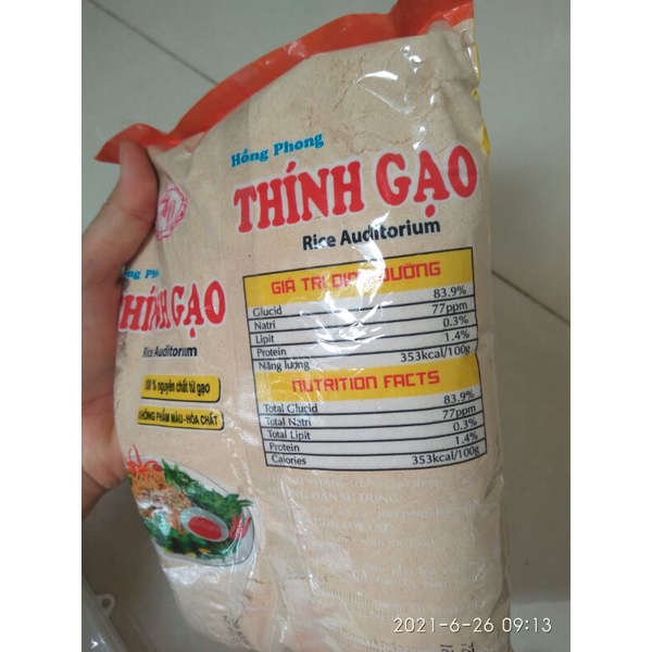 Bột thính gạo làm nem - bột nem thính nguyên chất gói 1kg thơm ngon