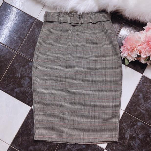 12.12 Xả - CHÂN VÁY KÈM BELT SỌC CARO NHÍ Y88 ' 2021 . ᴬ : | BigBuy360 - bigbuy360.vn