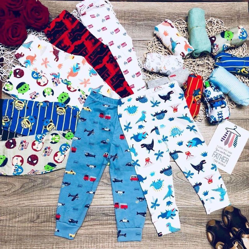 SET 5 QUẦN CARTER BOZIP DÀI CHO BÉ TRAI