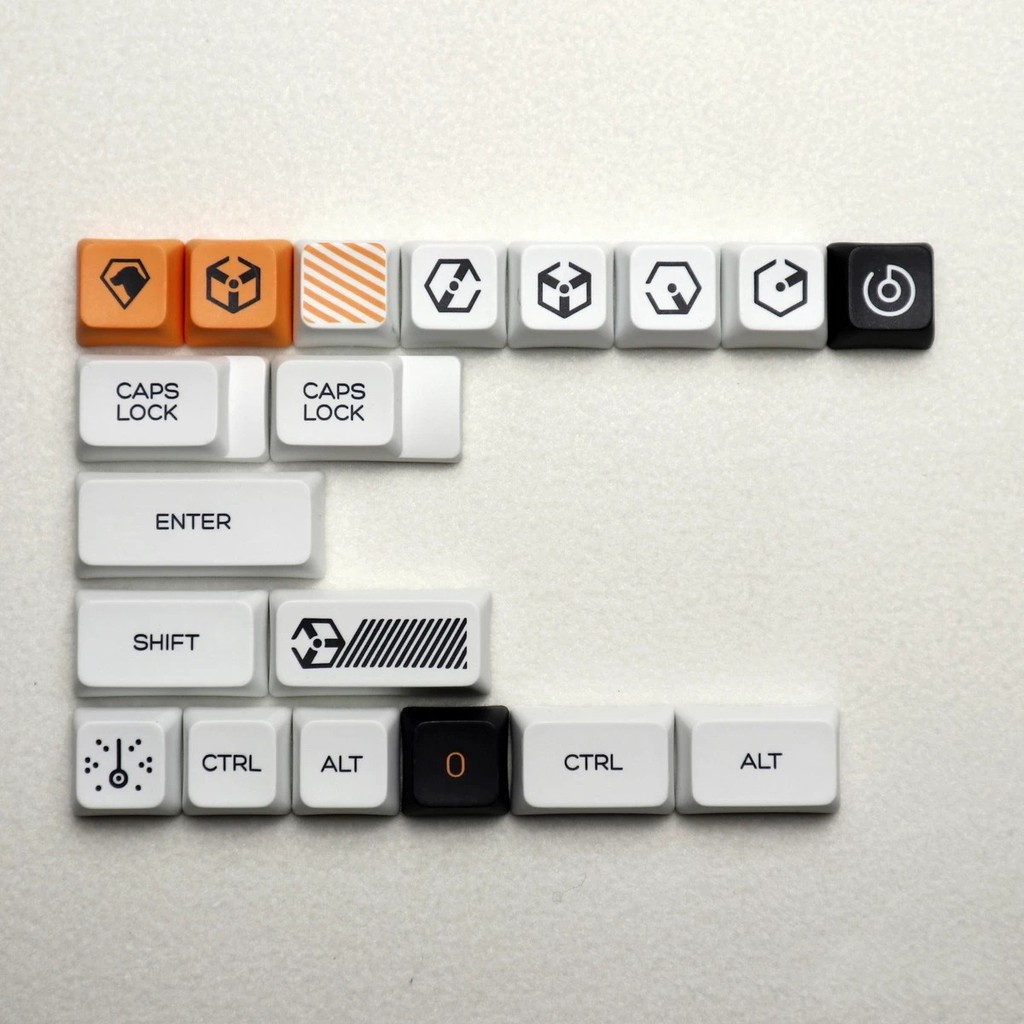 Keycap, 123 phím thăng hoa PBT XDA chiến tranh ảo keycap Bàn phím cơ Cherry MX keycap bàn phím game keycap