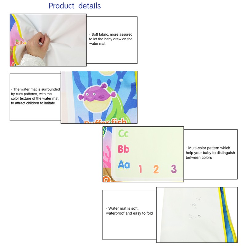 Coolplay Thảm vẽ bằng bút mực nước ma thuật 100x70cm cho bé