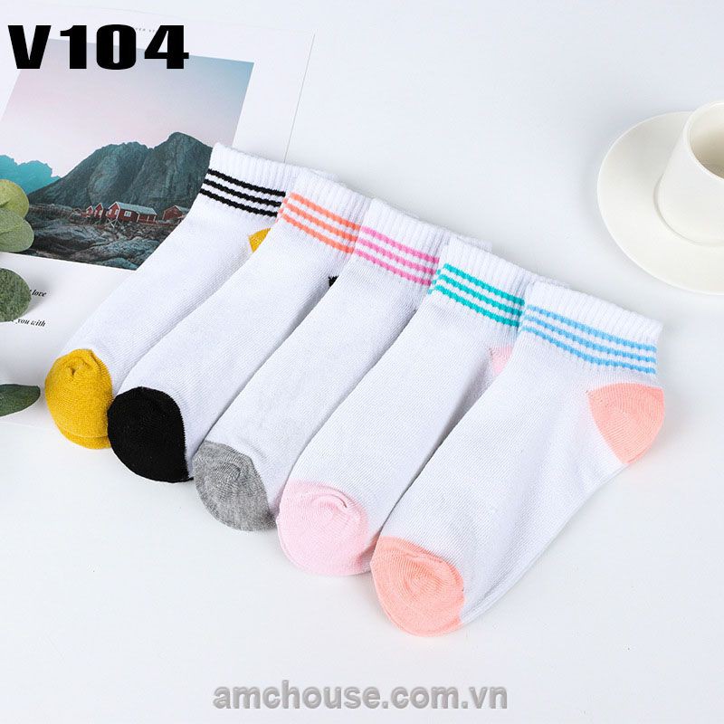 Combo 10 đôi tất, vớ nữ cổ trung siêu dễ thương nhiều mẫu