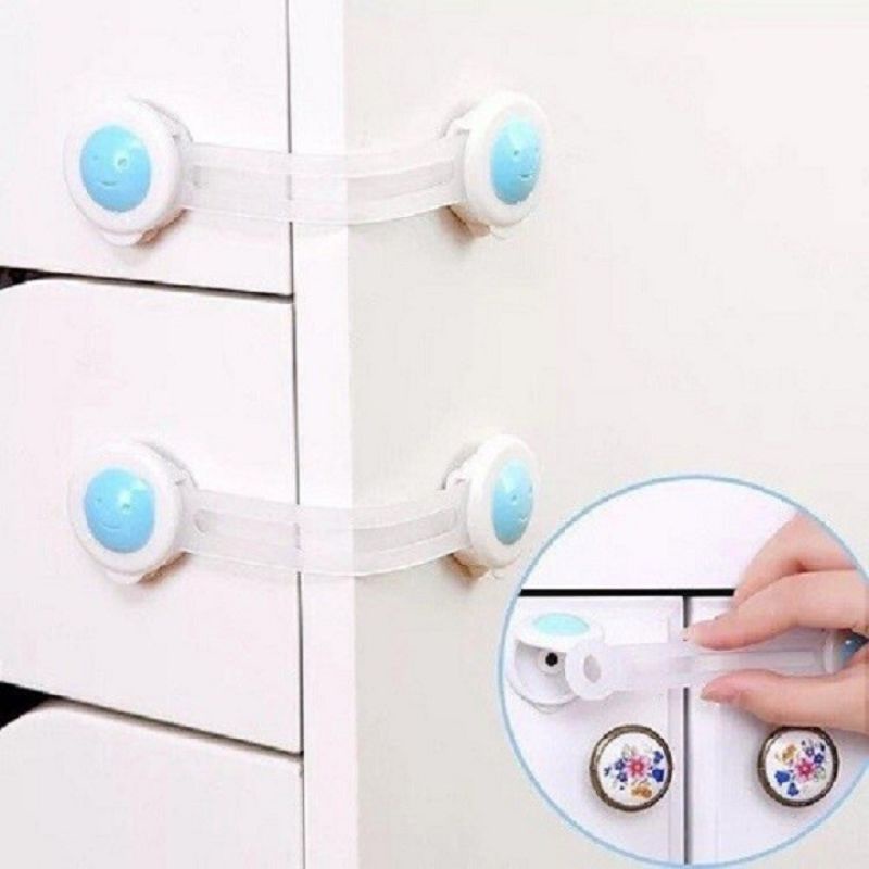 Bộ 02 chiếc dây khoá cửa tủ lạnh, tủ đồ CAO CẤP, ăn toàn cho bé - Soleil Home