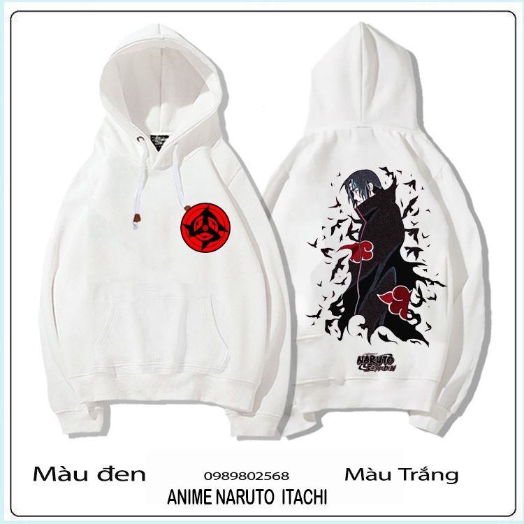 💥 HOT 🎁 BST ÁO KHOÁC ÁO HOODIE HÌNH ITACHI UCHIHA, SASUKE SENPAI , NARUTO ANIME KÈM QUÀ TẶNG 💖