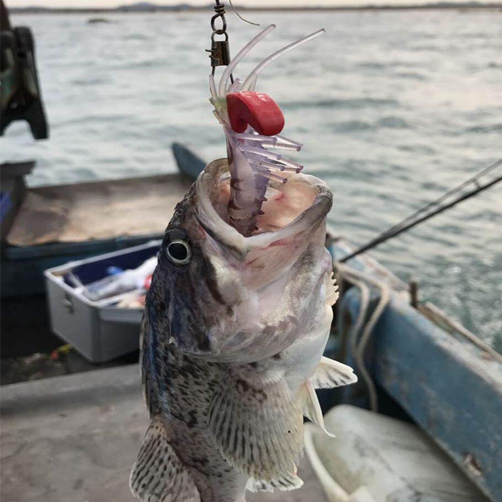 Mồi Câu Cá Giả Mềm Mại Sáng Tạo SHOUKEY Prawn